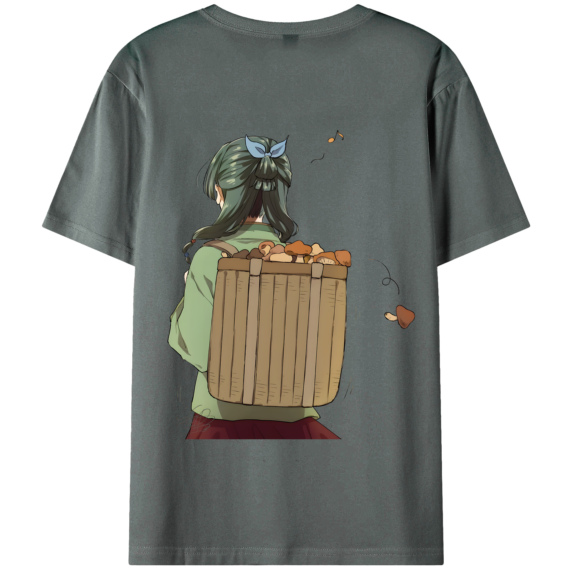 （画像用） 薬屋のひとりごと The Apothecary Diaries 綿100％ メンズ半袖Tシャツ（バックプリント） 通気性